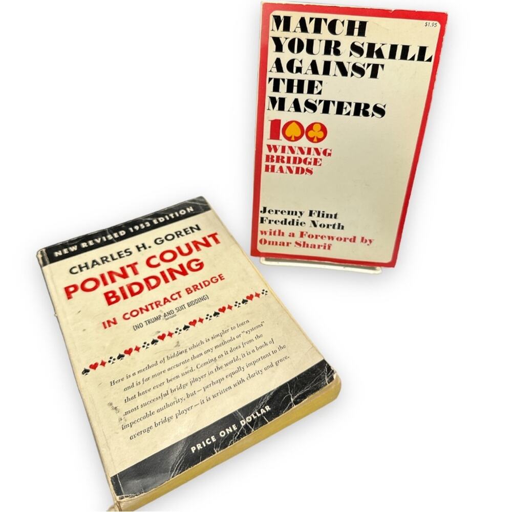 Vintage Bridge Card Game Tip - Bidding - and Rule Paperback books